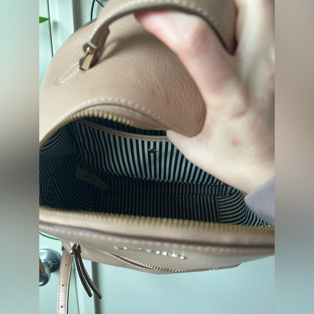 Kate Spade Tan Leather Backpack - Picture 11 of 11